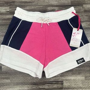 NWT Justice Sport Girls Midi Colorblock Athletic Shorts Size M (10)
